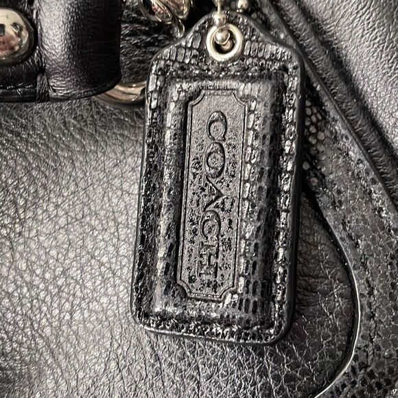 Coach Crossbody Bag‎ Medium Black Taylor Flap Soft Leather Convertible COA - Picture 13 of 13